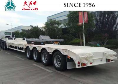 China 70 toneladas 4 del árbol de la cama del remolque de remolque bajo de Lowboy para llevar el envase y el equipo en venta