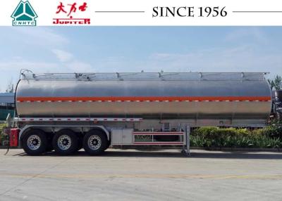 China Durable 3 Axle Aluminum Road Tanker Trailer For Carry Crude Oil / Ethanol for sale