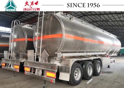 China 40000 Liters Aluminum Fuel Tanker Trailer Tri Axle Jet Gas Tanker Trailer for sale
