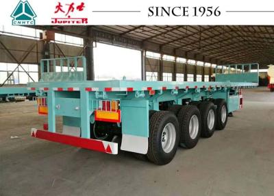 China 4 Axle 40Ft Flatbed Trailer For Container Transport for sale