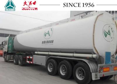 China 48000 litros 3 del árbol del combustible del petrolero de remolque semi para la gasolinera en venta