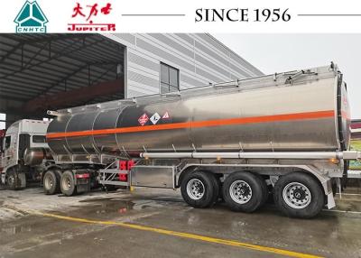China 40000L 3 Axle Aluminum Alloy Fuel Tanker Trailer for sale