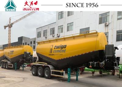 China Tri Axle 40M3 Carbon Steel Q345B Dry Bulk Cement Trailers for sale