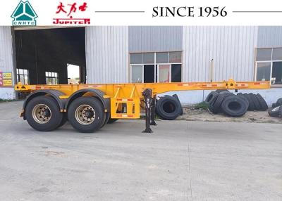 China Spring Suspension 2 Axle Skeletal Semi Trailer For Container Transportation for sale