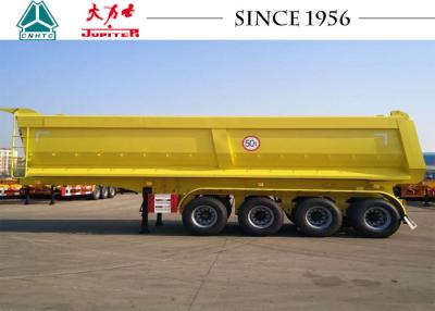 China 4 Axle 50 Tons Heavy Duty Tipper Trailer Spring Suspension for sale