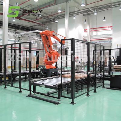 China Speed 10pcs/Min Automatic Robot Palletizer Carton Stacking Equipment for sale