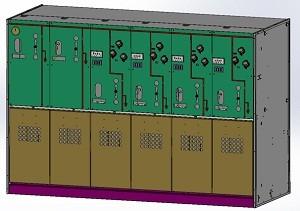 China SF6 Compact Metal Enclosed Switchgear Fully Insulated Three Phase AC Rated Voltage for sale