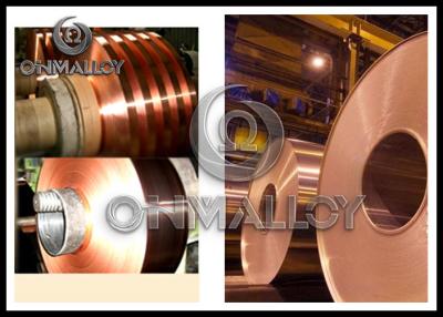 China Tira de cobre pura 0.2m m x 250m m de los conmutadores suaves puros superficiales brillantes de los metales el 99.90% en venta