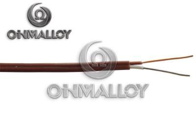 China Thermocouple Compensating Cable Type T 2 X 24 Awg PTFE X PTFE  Brown Jacket for sale