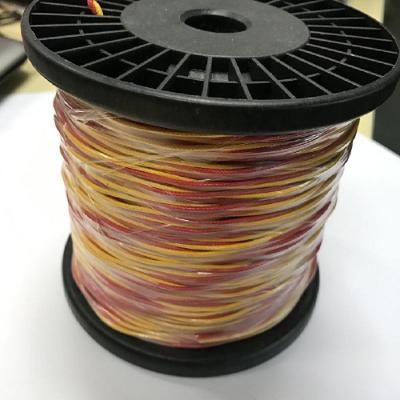 China Red - Yellow Type K Type Thermocouple Cable Standard AWG24 Compensating Wire for sale