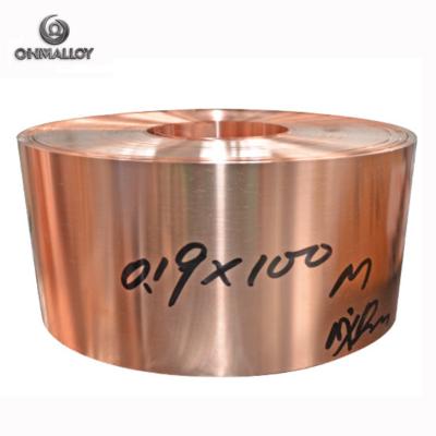 China 10 Micron To 100 Micron C1100 ETP TU1 Pure Copper Strip For Electronic for sale