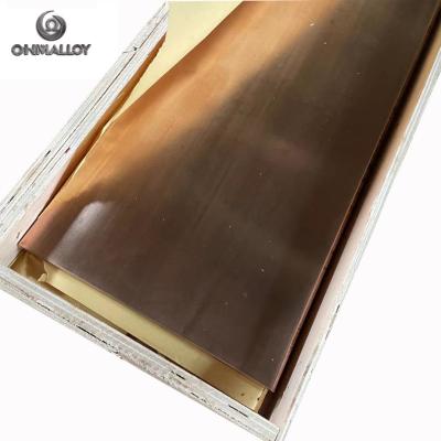 Chine Plaque de cuivre au béryllium C17200 c17500 C17510 Plaque/feuille carrée CuBe2 à vendre
