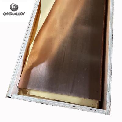 China 540 X 540X 2340mm Beryllium Copper Plates CuBe2 C17200 For Electrical Switch for sale