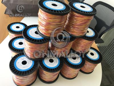 China Tipo alambre/cable del diámetro 0.67m m del termopar de K KP KN fibra de vidrio de 500 grados en venta