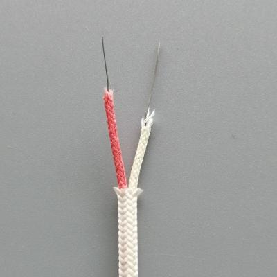China Solid Conductor Thermocouple Cable K Type Fiberglass Compensate Cable for sale