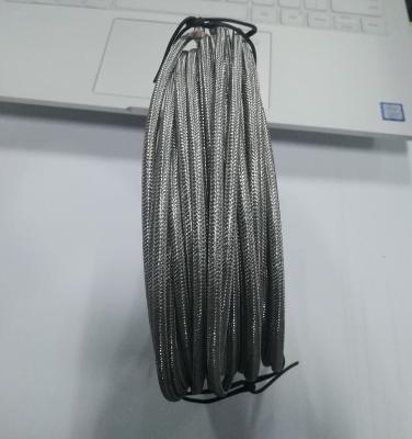 China K Type Thermocouple Compensation Wire 0.8mm*2 Fiberglass 600 Centigrade With SS Shield for sale