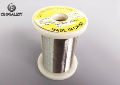 China Nickel 200 Pure Nickel N6 Ultra-Thin Wire 0.05mm Good Resistance Diameter Tolerance for sale
