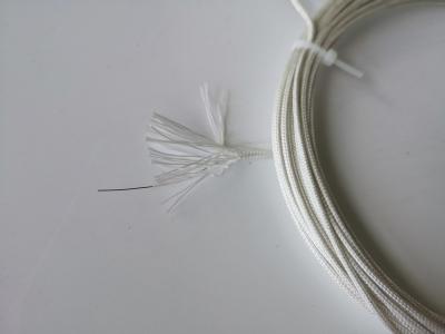 中国 ガラス繊維の絶縁材が付いているよい安定性ニクロム合金ニクロム暖房ワイヤー0.3mm 販売のため