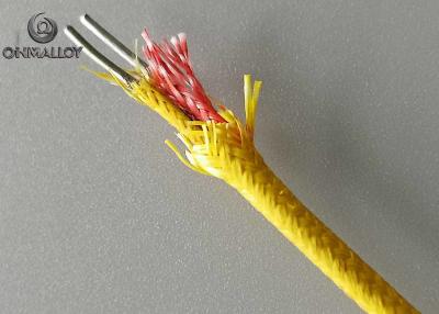 China Silica Fiber Insulated 0.81mm K Type Thermocouple Cable for sale