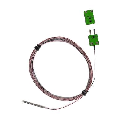 China Stainless Steel RTD Thermocouple Sensor Probe High Temperature Plug Connected for sale