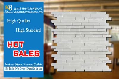 China Mármol blanco negro de mármol de Crema Marfil de la tira de Radom para los proyectos residenciales comerciales en venta