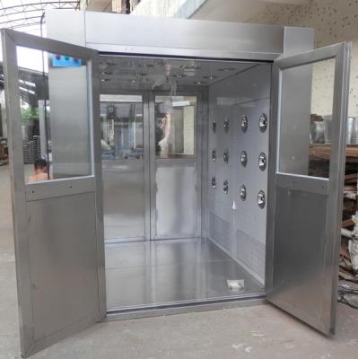 China Equipo del túnel de la ducha de aire del sitio limpio del acero inoxidable del IOS 5 con soplar vertical en venta