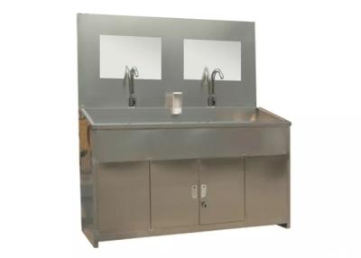 China Rust Proof Clean Room Equipments Knee Operated Medical Stainless Steel Hand Washing Sink for sale