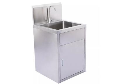 China Portable SUS304 Hand Wash Sink With Foot Pedal And Sensored Taps for sale