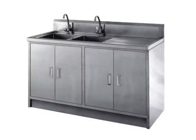 China Hospital Hand Washing Sink Cabinet 304 Stainless Steel For Disinfection for sale
