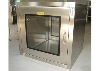 China Clean Room Auxiliary Device Pass Box With UV Light Stainless Steel 304 Cabinet for sale