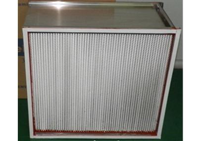 Китай HEPA Air Filter Mini Pleats 99.995% 0.3um Filtration Grade 300 CFM Air Velocity продается