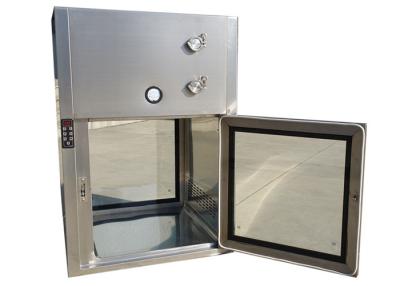 China Customized Stainless Steel 201 Dynamic Pass Box Enclosed Space With Doors On Opposite Sides for sale