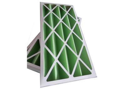 China Rigid Pleated Panel Air Filters , Clean Room Pre Filter G1 - G4 With Cardboard Frame for sale