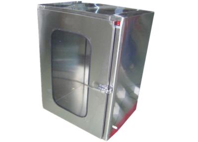 China SUS304 UV Light Cleanroom Pass Box With Single Swing Door 220V / 50HZ for sale