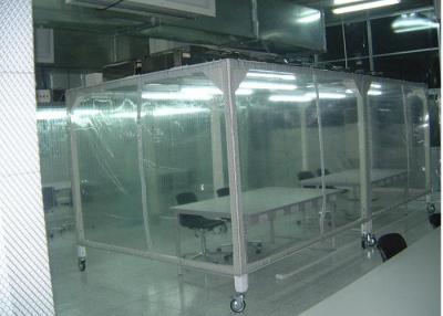 China Power Coated Steel Softwall Cleanroom Pharmaceutical , Vertical Laminar Air Flow Chamber for sale