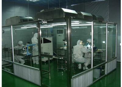 China Clase 100 - 10000 del sitio limpio del hardwall del semiconductor del ISO con la unidad de filtrado de la fan en venta