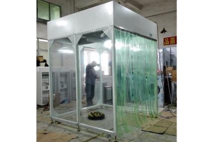 China 0.175 KW Vertical Airflow Booth Steel With Powder Coated Modular Structure for sale