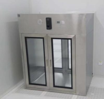 China Pharmaceutical Industrial Stainless Steel Pass Box For Cleanroom Air Speed 0.45m/s for sale