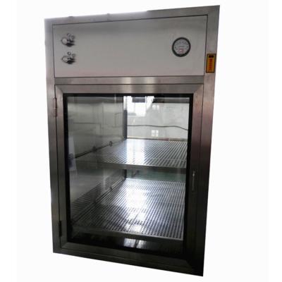 China Electronic Interlocking Air Shower Pass Box / Pharmaceutical Cleanroom HEPA Filtered Pass Through for sale