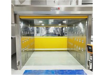 China Cargo Air Shower Tunnel With PVC Fast Shutter Roller Door 304 SUS Cabinet for sale