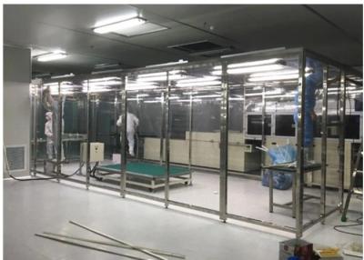 China Softwall Class 10000 Clean Room With LED Light / Dispensing Down Flow Booth for sale