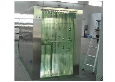 China PVC Curtain Door Clean Room Air Shower SUS 304 Material Cabinet for sale