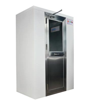 China Automated Sliding Door Cleanroom Air Shower With CE And RoHS Air Flow 1300 M3/H for sale