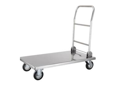 China 500kg Clean Room Equipment  Foldable Hand Trolley SUS 304 Material Size Customizable for sale