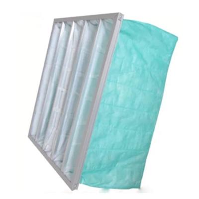 China Green Color F6 Pocket Air Filter For Operating Room AHU for sale