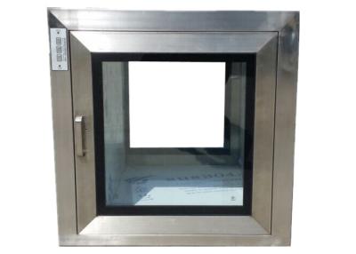 China Full Welded 304 Ss Clean Room Pass Through Box With Mechanical Interlocker for sale