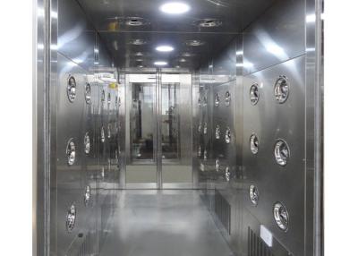 China Automatic Induction 30m/Sec Cleanroom Air Shower Stainless Steel for sale