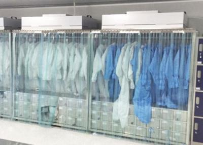 China SUS Clean Room Equipments Garment Cabinet / Laminar Flow Dress Cabinet for sale