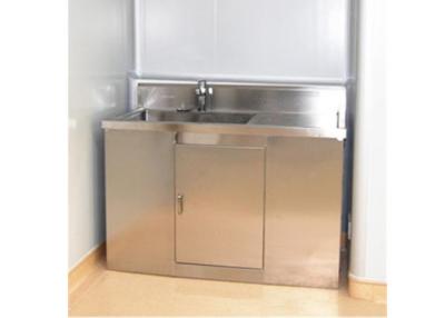 China Durable Hospital Wash Tank , Single Bowl Free Standing Washbasin Cabinet for sale