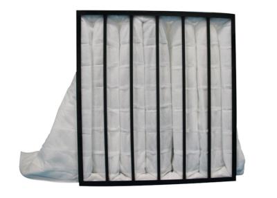 China White Pocket Air Filter Plastic Frame With Non Woven Fabrics for sale